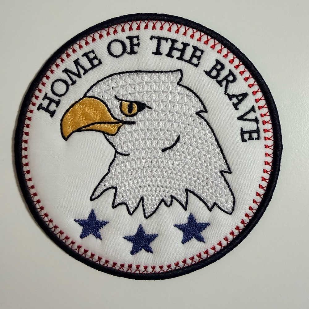 Bald Eagle Embroidered Coaster